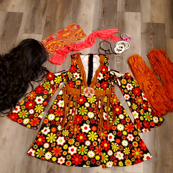 Other - 60's Rock Women's Halloween Costume (large bundle)